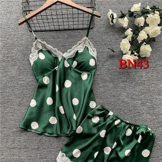 BN43 - Bộ ngủ nữ quần đui 2 dây chất phi lụa