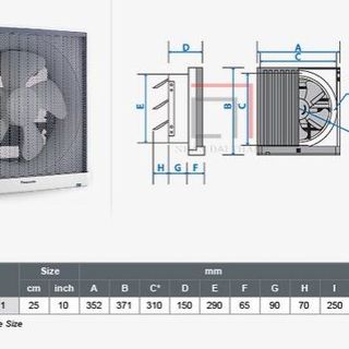Quạt hút gắn tường dân dụng FV-25AUF1