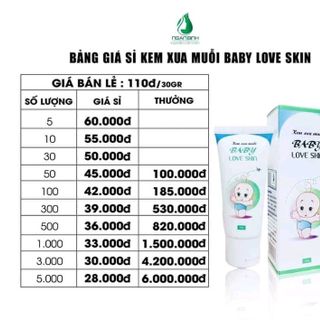 Kem xua muỗi baby love skin