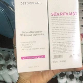 detox blanc số 2 sữa rửa mặt