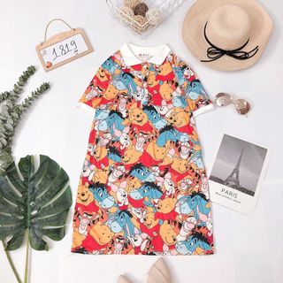 Đầm thun p o l o hình cute