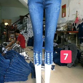 Xưởng sỉ quần jean 9 tấc nữ giá sỉ