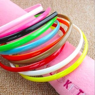 cài tóc thời trang nhựa đủ màu bản 8mm