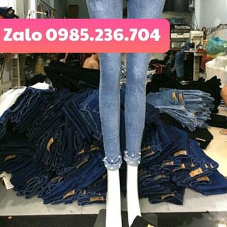 Xưởng may quần jean dài nữ giá sỉ