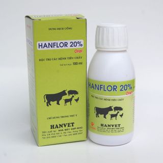HANFLOR 20 100 ml Oral Đặc trị các bệnh tiêu chảy