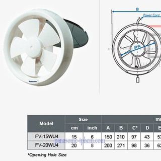 Quạt hút gắn tường dân dụng FV-20WU4