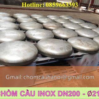 chỏm cầu DN200A inox 304