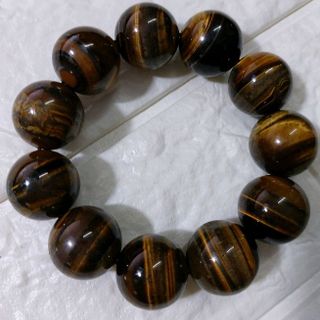 VÒNG ĐÁ MẮT HỔ NÂU VÀNG 20 MM