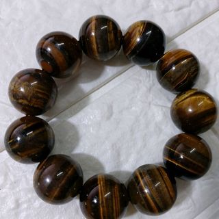 VÒNG ĐÁ MẮT HỔ NÂU VÀNG 20 MM