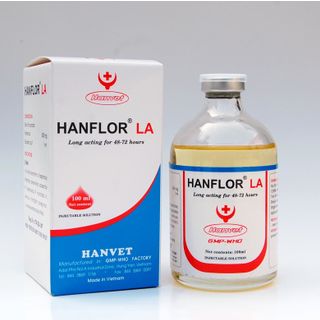 Hanflor LA Đặc trị viêm phổi tai xanh Thuốc tác dụng kéo dài giá sỉ