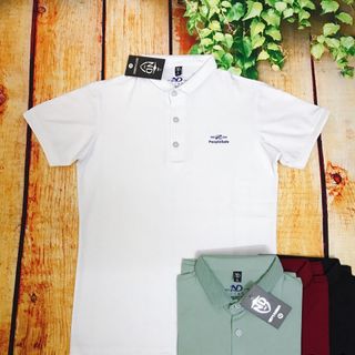 Áo thun cổ trụ cotton 4 chiều