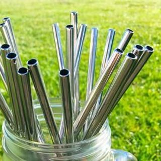 Ống hút inox size 215 x 6mm