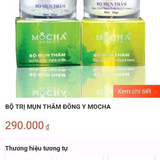 bộ mụn thâm mocha