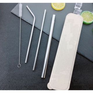 Ống hút inox size 215 x 6mm