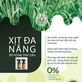 Ecocare-Nước xịt lau bàn ăn 100 organic từ quả bồ hòn tinh dầu SẢ CHANH giá sỉ​ giá bán buôn giá sỉ