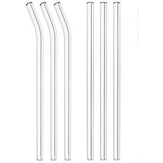 Ống hút thuỷ tinh size 8 x 200mm trong suốt