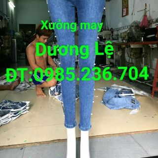 Xưởng may quần jean nữ size đại giá sỉ