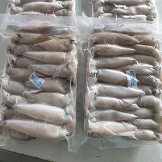 Mưc trưng và cac loại hải sản đong lạnh