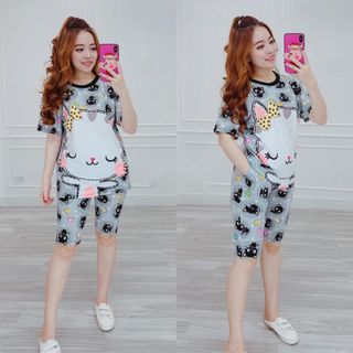 Set bộ mặc ngủ mặc nhà Bộ ngố cao cấp