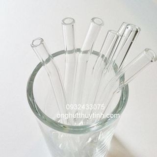 Ống hút thuỷ tinh sinh tố 10 x 200mm