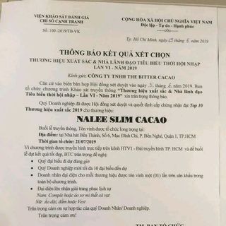 NALEE SLIM ca cao giảm cân
