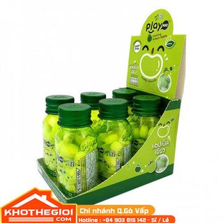 Kẹo ngậm Play More dưa hấu thái lan 22g x 6 hủ/lốc