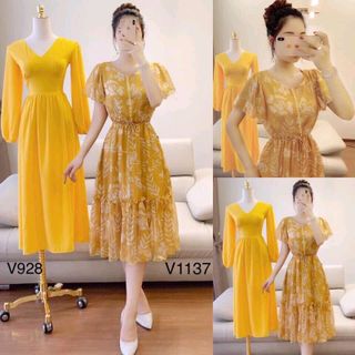 đầm voan hoa in 3D
