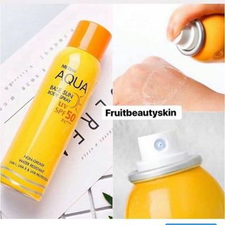XỊT CHỐNG NẮNG MISLINE AQUA- SPF50- KHÔNG TRÔI