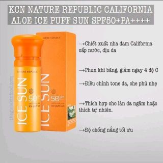 CHỐNG NẮNG ICE SUN - HÀN QUỐC