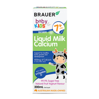 Brauer Baby Kids Liquid Milk Calcium Cho Bé Từ 7 Tháng Tuổi - 200ml