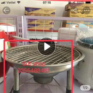 Bếp nướng than inox