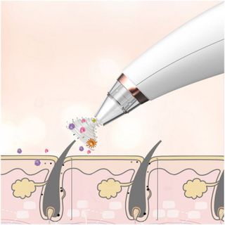 Máy hút mụn chân không đầu đen mũi và mặt Crystalline