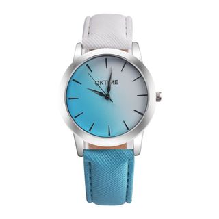 Đồng Hồ Nữ OKTIME - Dây Da Phối 3 Màu Phong Cách Hiện Đại và Quý Phái