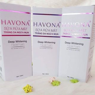 Sữa rửa mặt trắng da ngừa mụn Havona