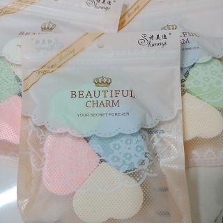 Bông mút đánh kem nền và đánh phấn 1 gói gồm 4 bông Nhiều mẫu Hình giọt nước trái tim ngôi sao