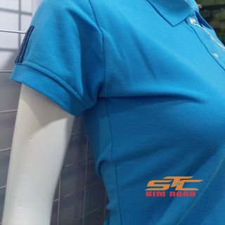 Aó Thun Cá Sấu Nữ Da Trời