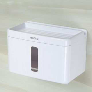 Ecoco Hộp Đựng Giấy Vệ Sinh Chữ Nhật Có Khay Để Điện Thoại