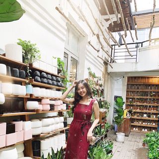 Đầm đũi phối nút hình chụp thật - gia công và bán sỉ