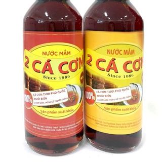Nước mắm Phú Quốc 2 Cá Cơm 40 Độ đạm- Chai 520ml