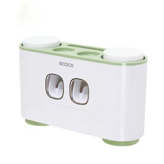 Ecoco Dụng Cụ Nặn Kem Kèm Treo Bàn Chải và Ly Cao Cấp
