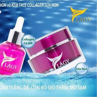 Combo bộ 2 sản phẩm YLAGY kem face và Serum tảo non