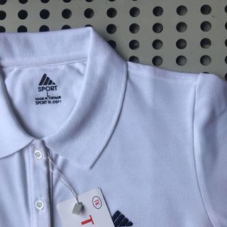 Aó Thun Cá Sấu Nữ Màu Đen Trắng