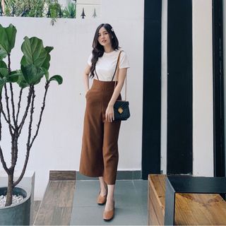 Set quần ống rộng áo thun hình chụp thật - gia công và bán sỉ