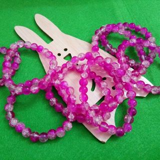 chuỗi đeo tay phong thủy Vòng tay phong thủy 8limàu hồng
