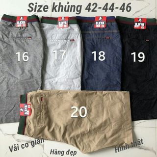 Quần SHORTS KAKI nam lưng thun Big SIZE - Hình thật giá sỉ