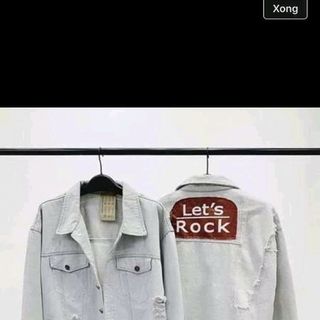 áo khoác jeans Lets Rock unisex nam nữ