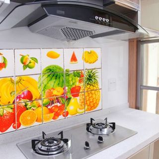 Miếng dán cách nhiệt nhà bếp chống dầu mỡ - kick thước 45cm x 75cm giá sỉ 10k/ 1 miếng ngẫu nhiên mẫu Phía dưới có lớp keo như decan nha các bạn Ko thấm nước
