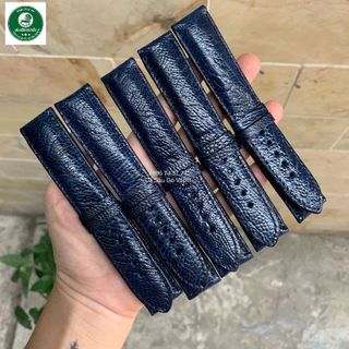 DÂY ĐỒNG HỒ DA ĐÀ ĐIỂU XANH NAVY