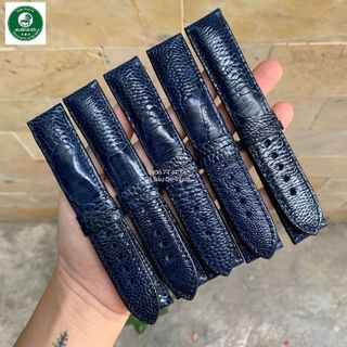 DÂY ĐỒNG HỒ DA ĐÀ ĐIỂU XANH NAVY