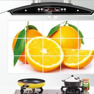 Miếng dán cách nhiệt nhà bếp chống dầu mỡ - kick thước 45cm x 75cm giá sỉ 10k/ 1 miếng ngẫu nhiên mẫu Phía dưới có lớp keo như decan
